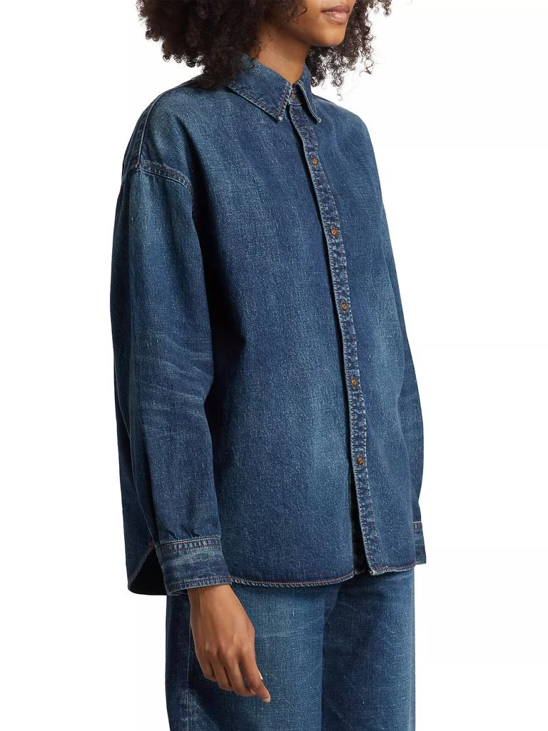 MOUSSY VINTAGE Emporia Oversized Denim Shirt 4