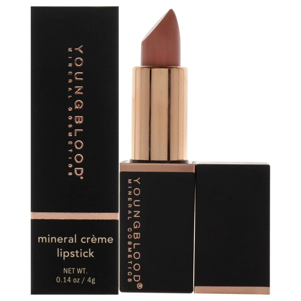 Youngblood Mineral Creme Lipstick - Blushin Nude by  for Women - 0.14 oz Lipstick 1