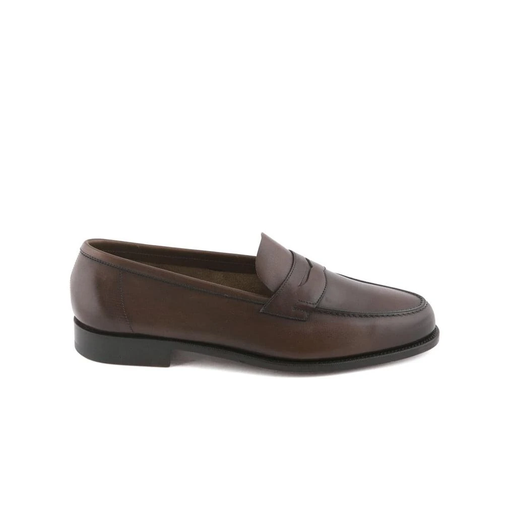 Edward Green Duke Dark Oak Antique Calf Unlined Penny Loafer 2