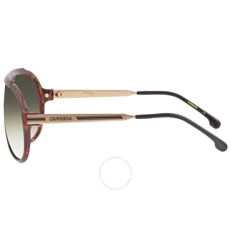 Carrera Green Shaded Gold Mirror Pilot Unisex Sunglasses ENDURANCE 65/N 0086/D6 63 3