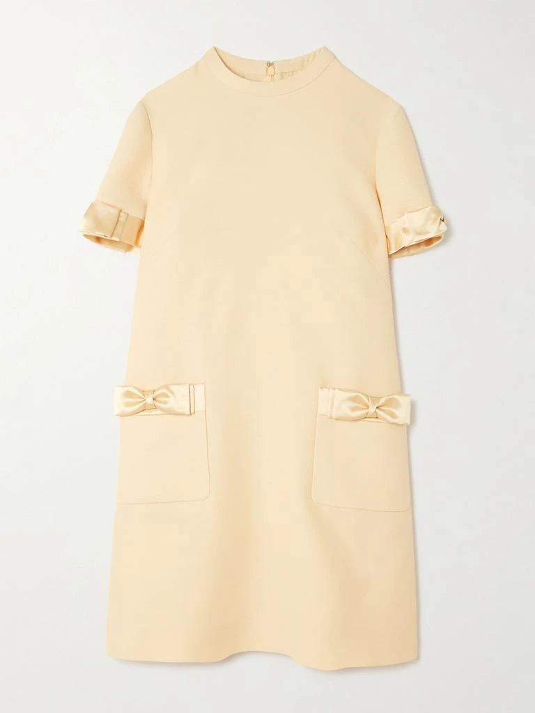 Valentino Garavani Women's Crepe Couture Short Dress - Birch - Size 0 Valentino Garavani Women's Crepe Couture Short Dress - Birch - Size 0