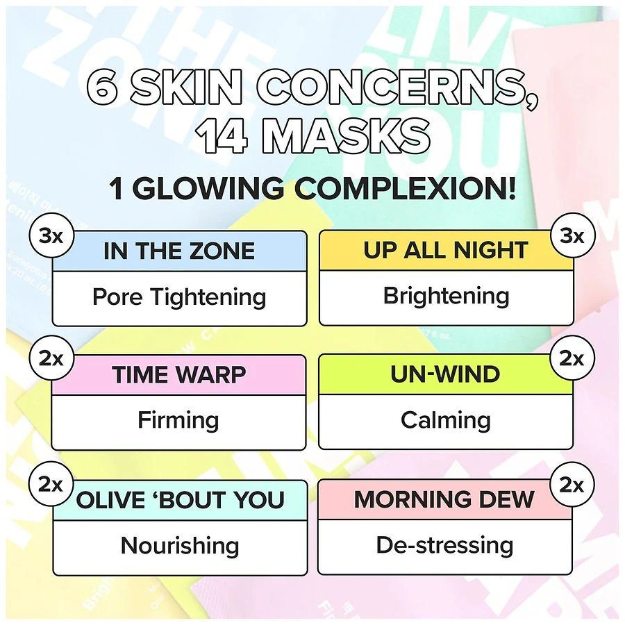I Dew Care Let
s Get Sheet Faced Sheet Mask Set 3