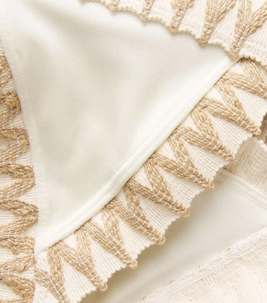 PatBO Jute-Trim Bikini Top 4