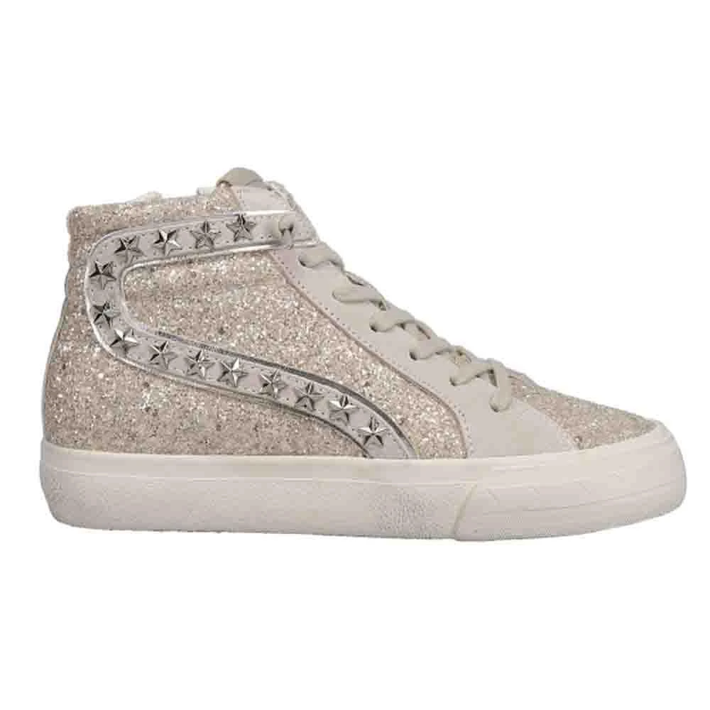Vintage Havana Hailey Glitter Studded High Top Slip On Sneakers 1
