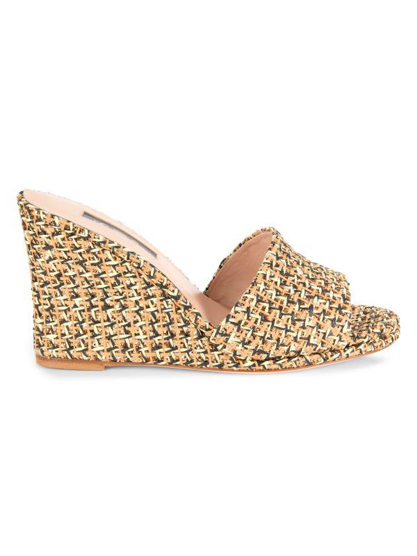 SJP by Sarah Jessica Parker Kit Raffia Wedge Mules