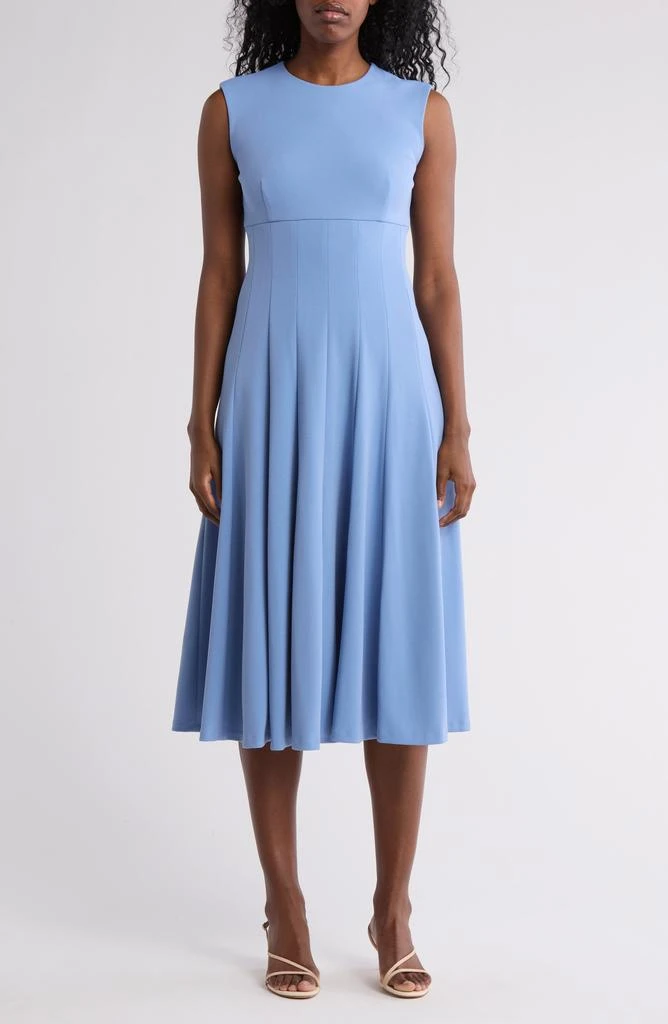 Calvin Klein Scuba Crepe Fit & Flare Dress 1