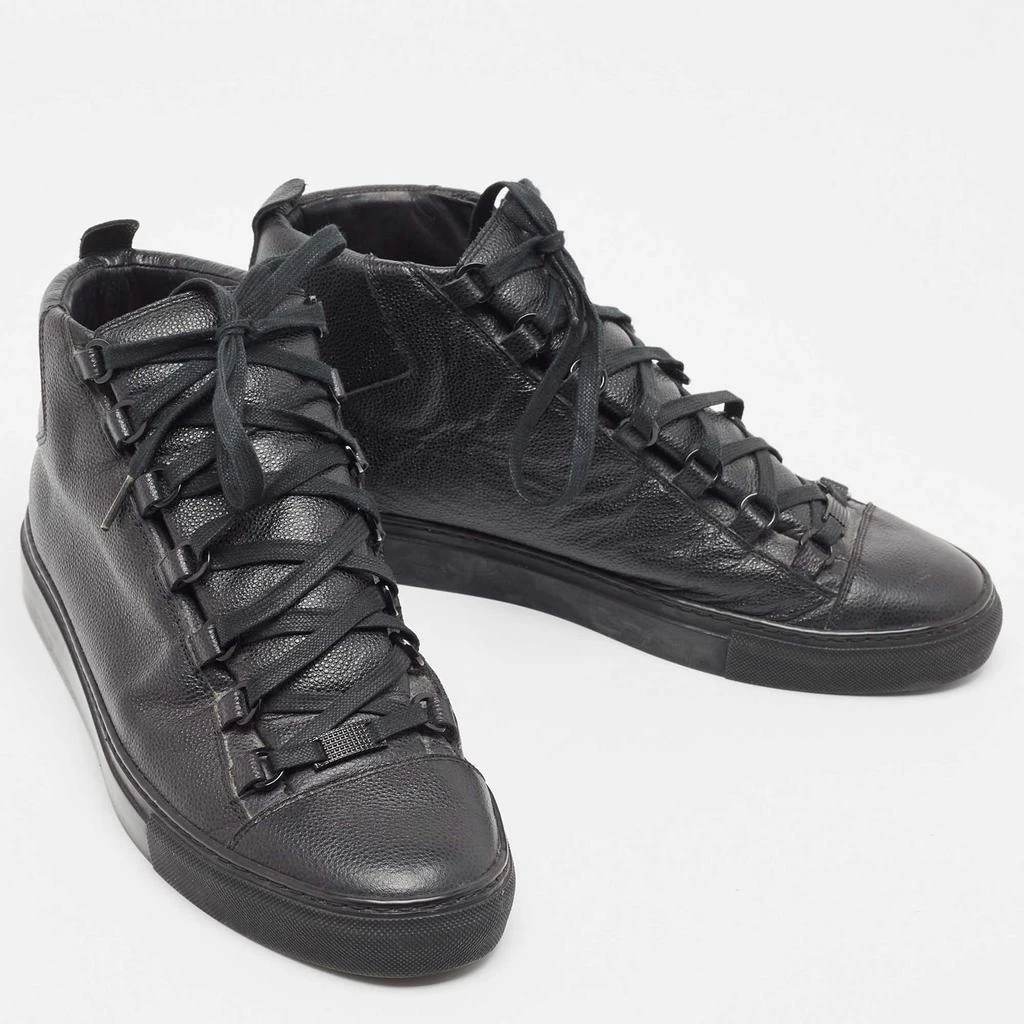 Balenciaga Balenciaga Black Leather Arena High Top Sneakers Size 43 4
