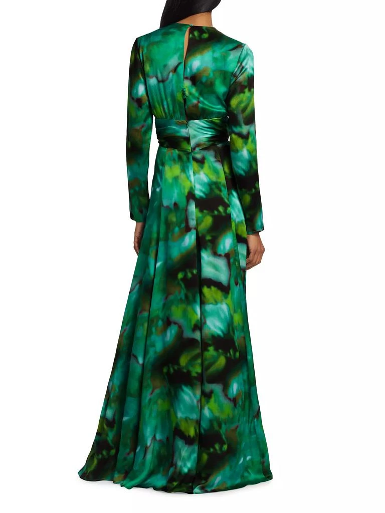 Silvia Tcherassi Zarina Silk Tie-Dye Gown 5