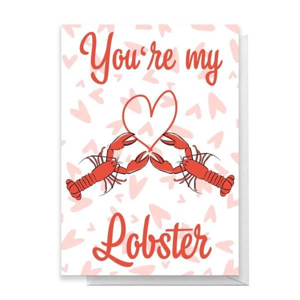 Original Hero Friends Valentine
s Lobster Greetings Card