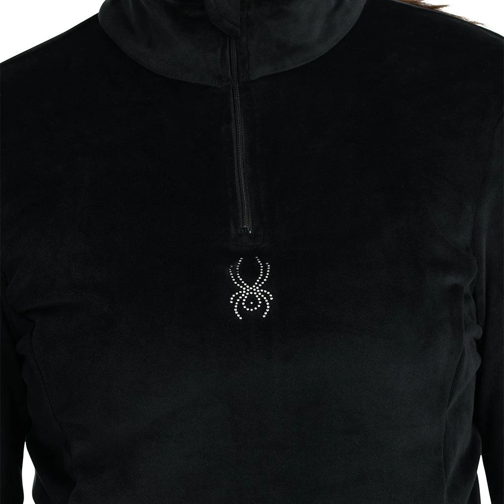 Spyder Womens Shimmer Bug Half Zip - Black 5