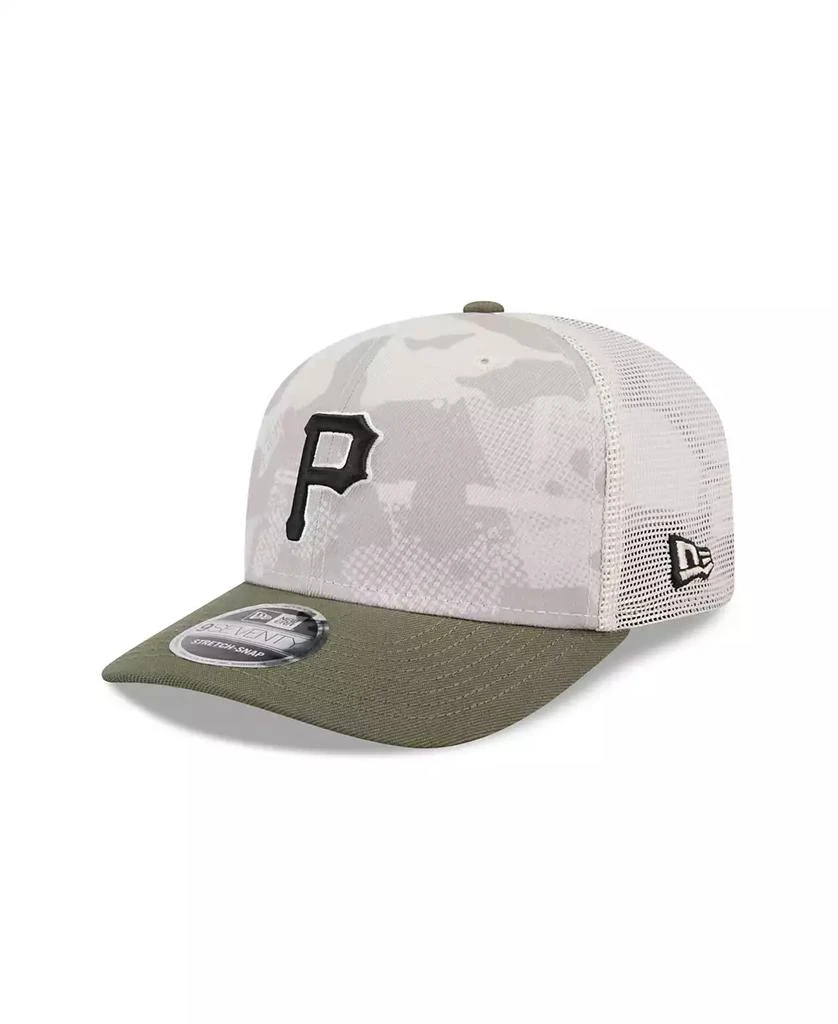 New Era Men's Light Beige/Olive Pittsburgh Pirates 2025 Armed Forces Day 9SEVENTY Adjustable Hat 1