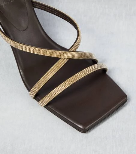 Brunello Cucinelli Embellished leather sandals 6