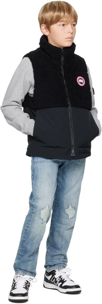 Canada Goose Kids Black Elora Down Vest 4