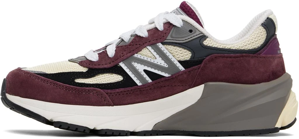 New Balance Burgundy & Beige 'Made in USA' 990v6 Sneakers 3
