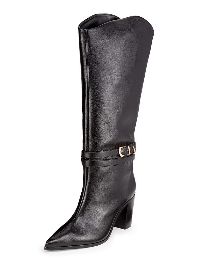 Schutz Maryana 90MM Leather High-Heel Boots 2