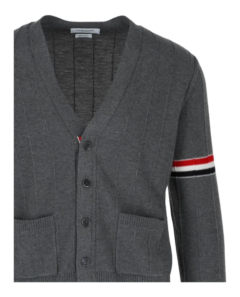 Thom Browne Wool Relaxed V-Neck Armband Cardigan 3