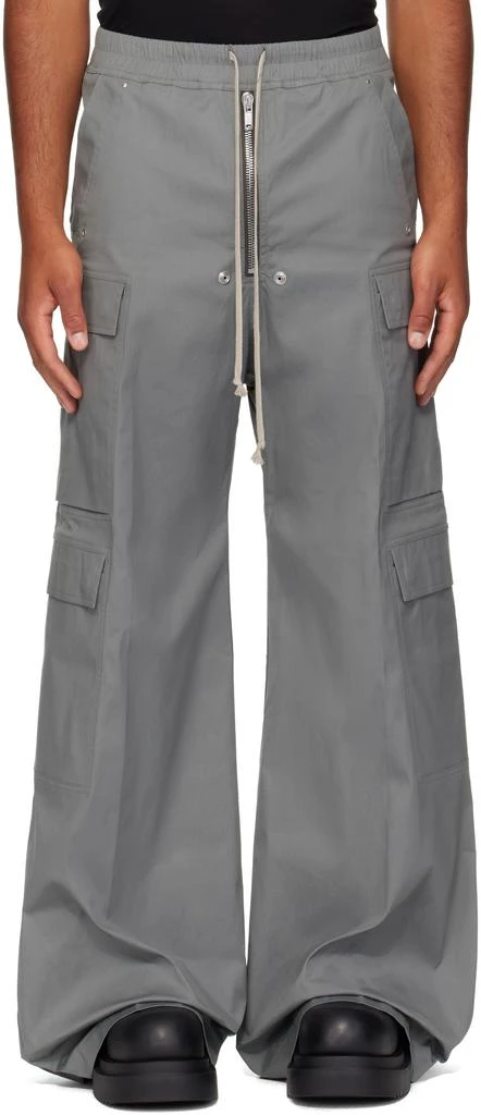 Rick Owens Gray Concordians Cargobelas Cargo Pants 1