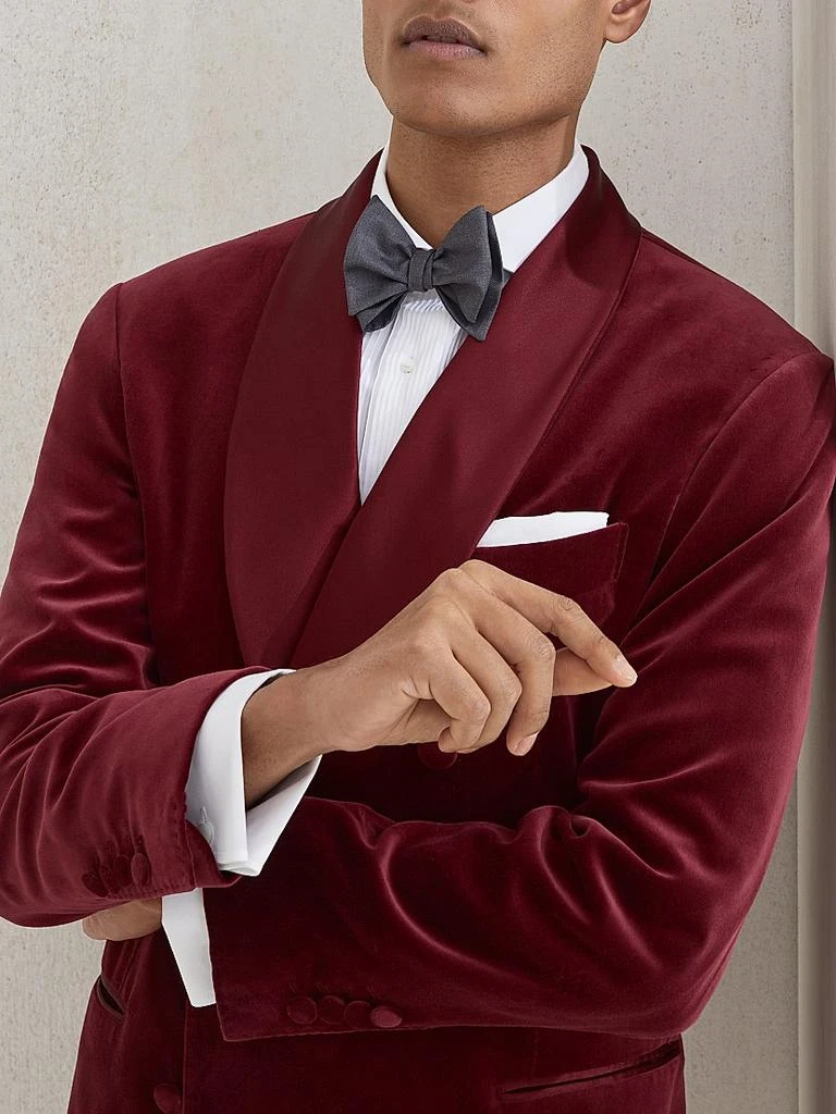 Brunello Cucinelli Virgin Wool and Silk Twill Bow Tie 3