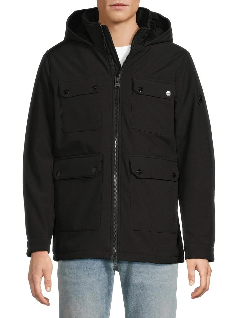 Michael Kors Stand Collar Hood Coat