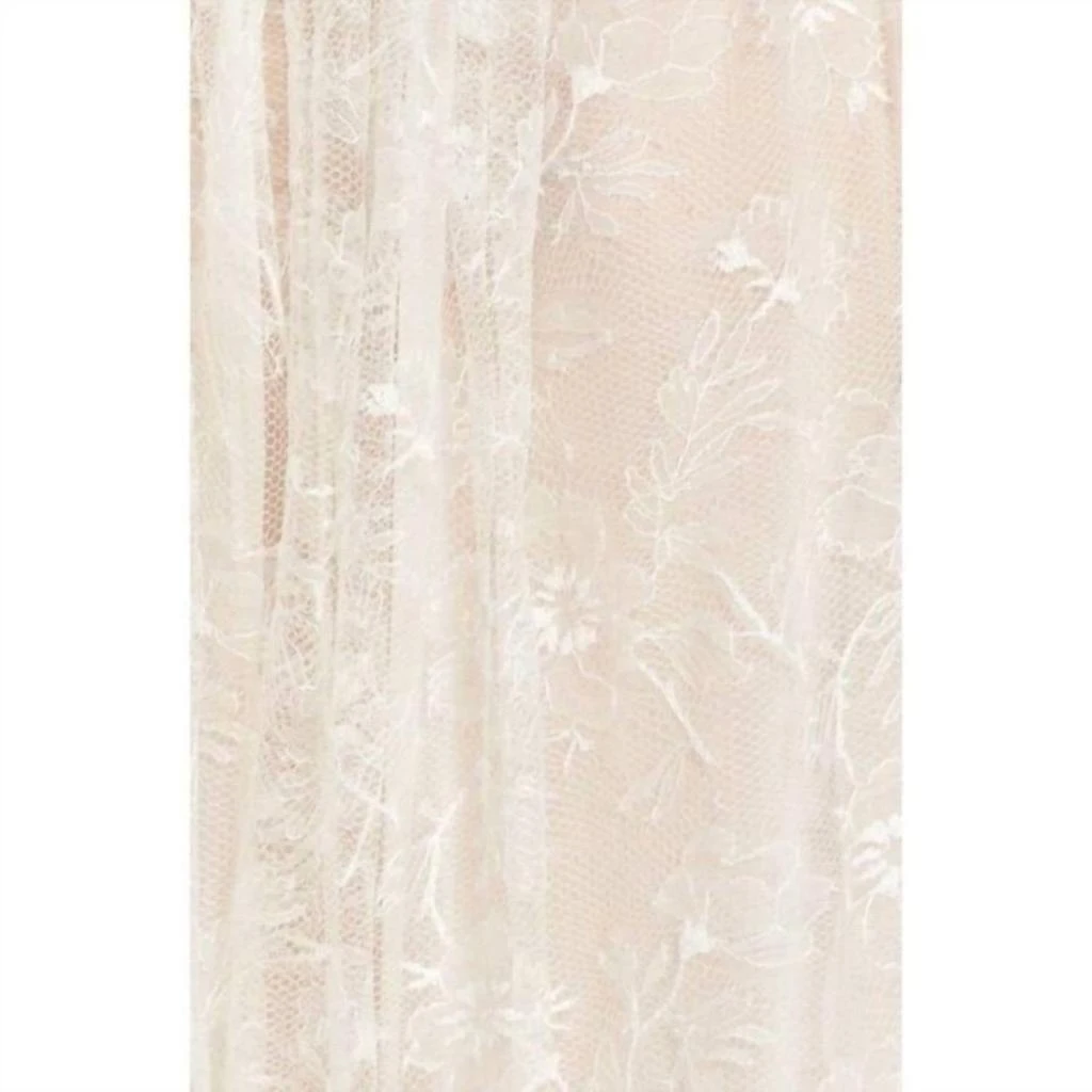 ADAM LIPPES Adam Lippes - Sheer Floral Lace Tunic Top 5