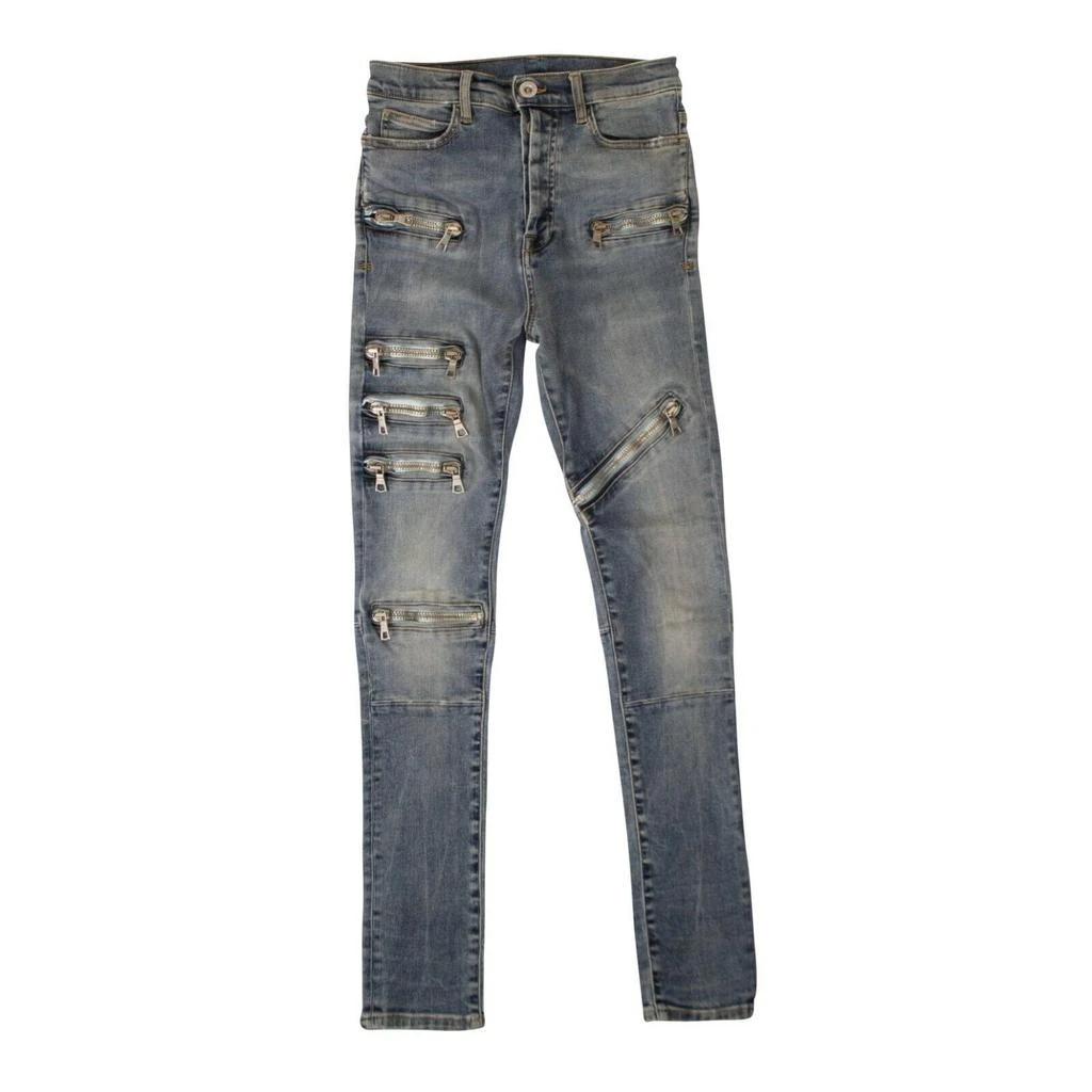 Unravel Project Moonwash Multi-Zip Jeans - Denim 1