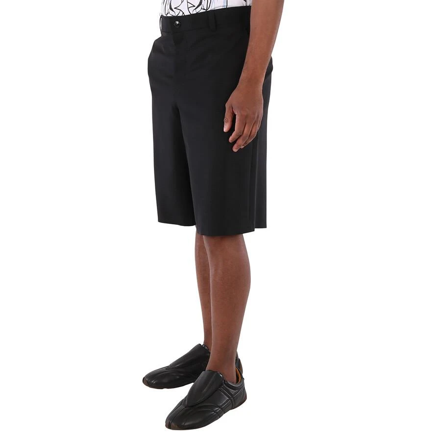 Burberry Men's Black Cut-Out Detail Tailored Shorts 3