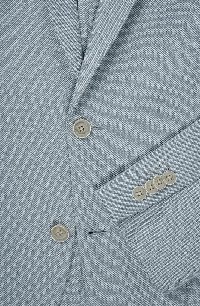SAVILE ROW CO Green Knit Blazer 3