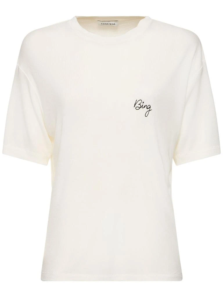 ANINE BING Louis Bing Viscose Jersey T-shirt 1