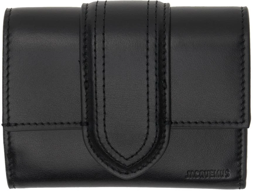 JACQUEMUS Black Les Classiques 'Le compact Bambino' Wallet 1