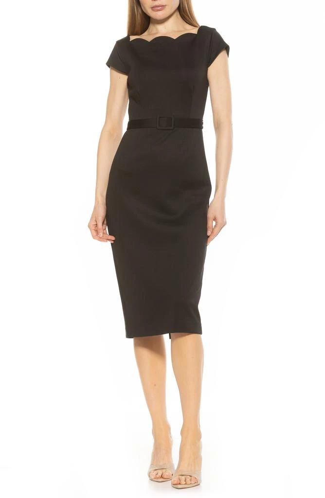 ALEXIA ADMOR Lavinia Midi Sheath Dress 1