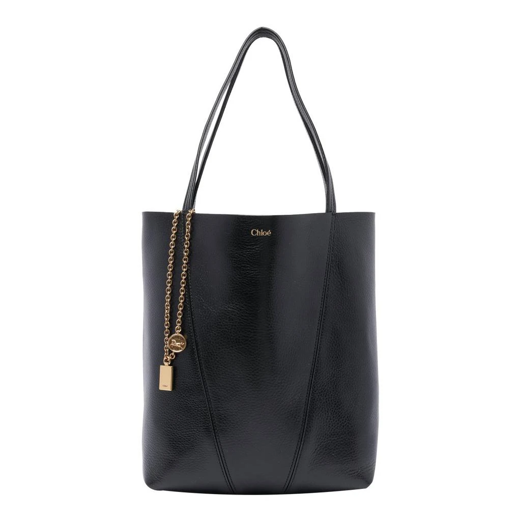 Chloé Chloé Spin Charm Detailed Tote Bag 1