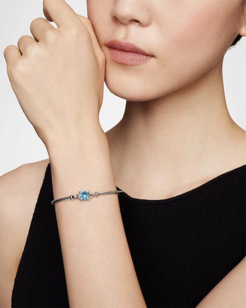 David Yurman Chatelaine Pave Prong Bracelet with Stone 6
