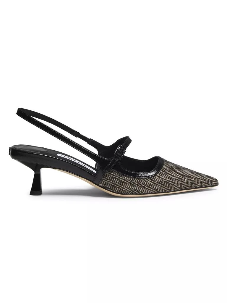 Jimmy Choo Didi 45MM Herringbone Slingback Pumps 1