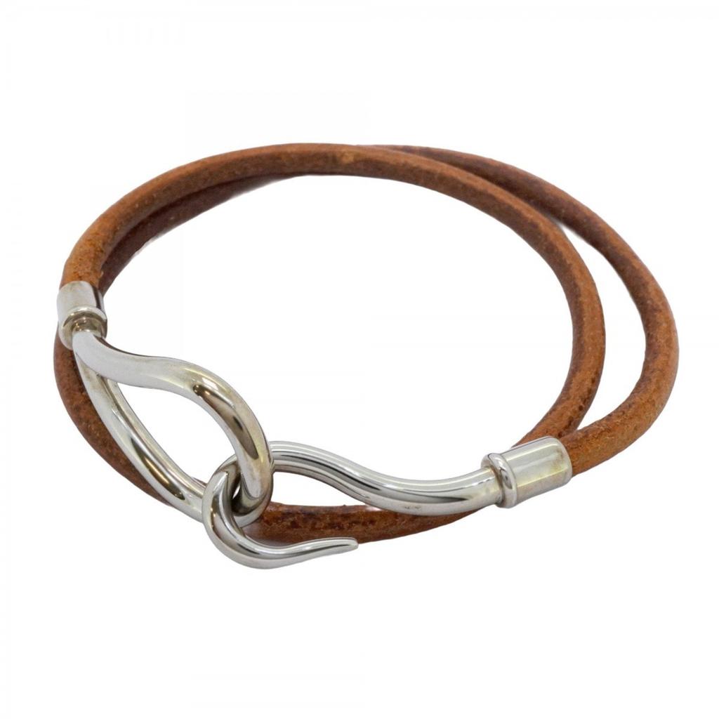 Hermes Leather Metal Charm Bracelet (Pre-Owned)