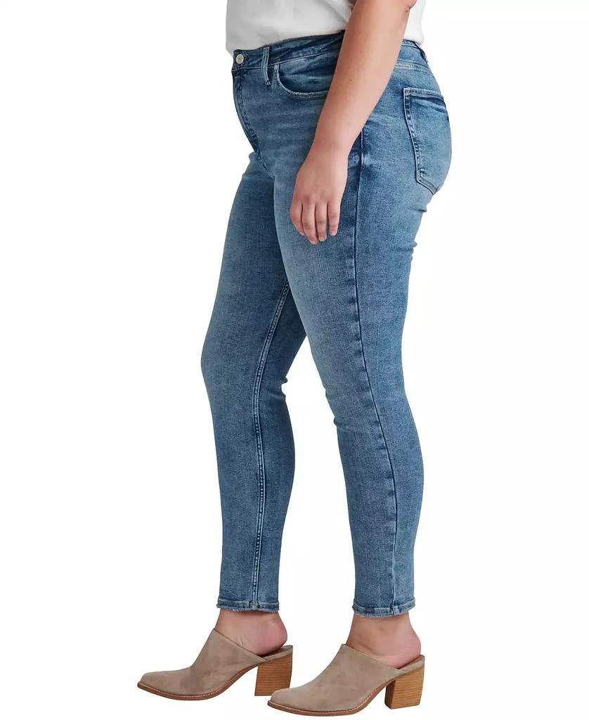 Silver Jeans Co. Women's Infinite Fit ONE SIZE FITS FOUR High Rise Skinny Jeans 7