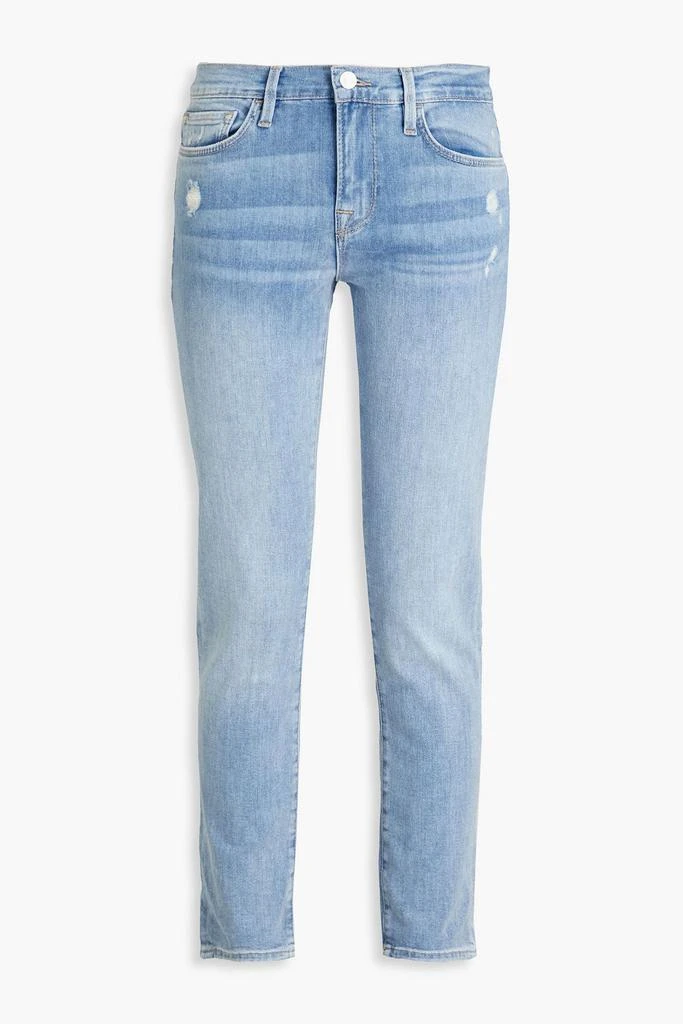 FRAME Le Garcon Slim distressed boyfriend jeans 1