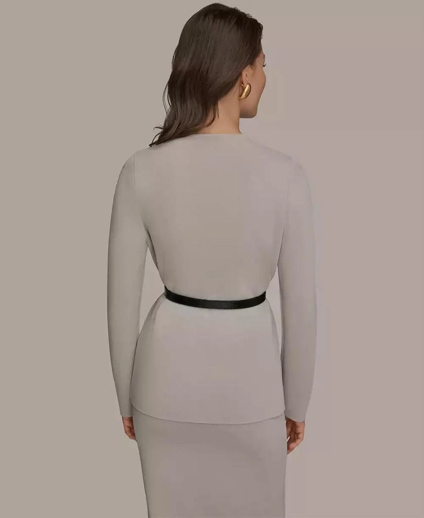 Donna Karan Women
s 5-Button Belted Blazer 2