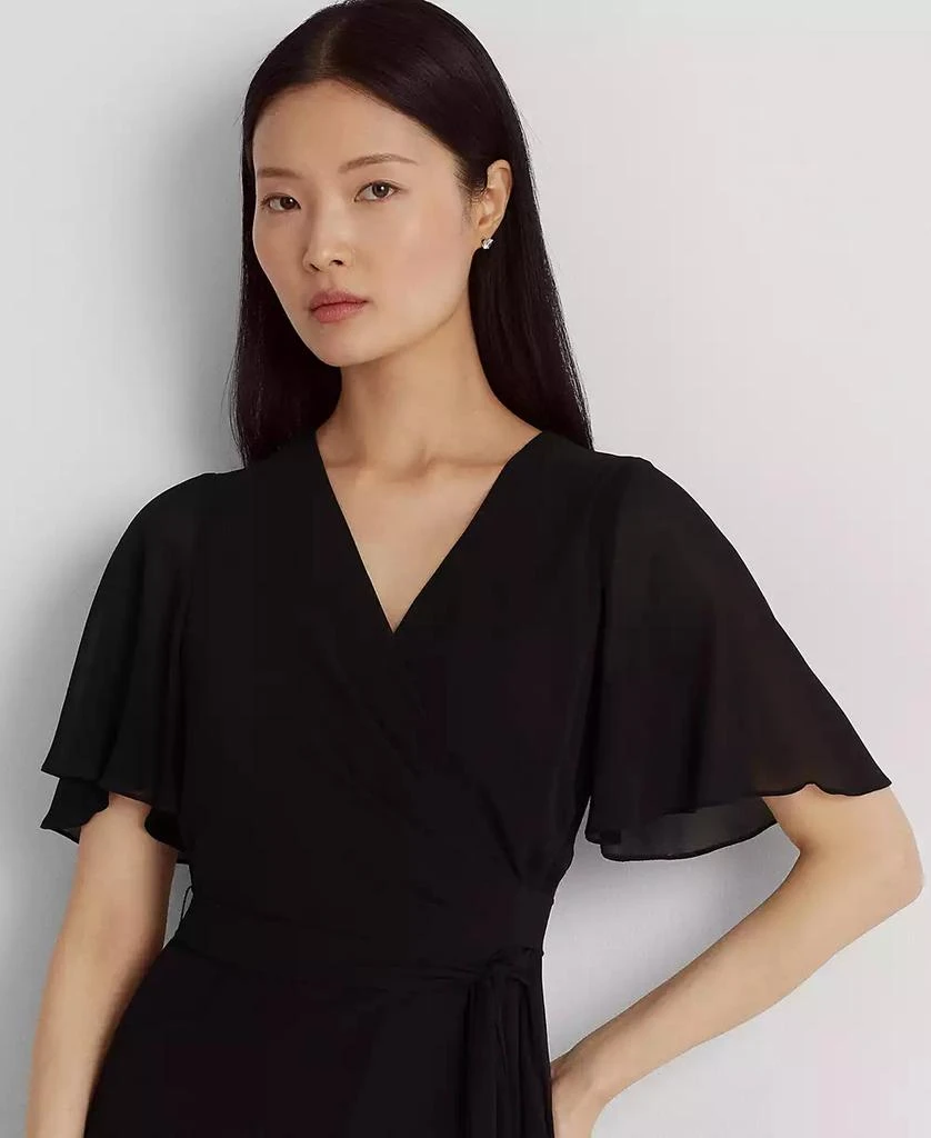 Ralph Lauren Women's Belted Georgette Dress 4