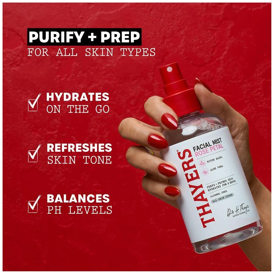 Thayers Witch Hazel Facial Mist Toner Rose Petal 2