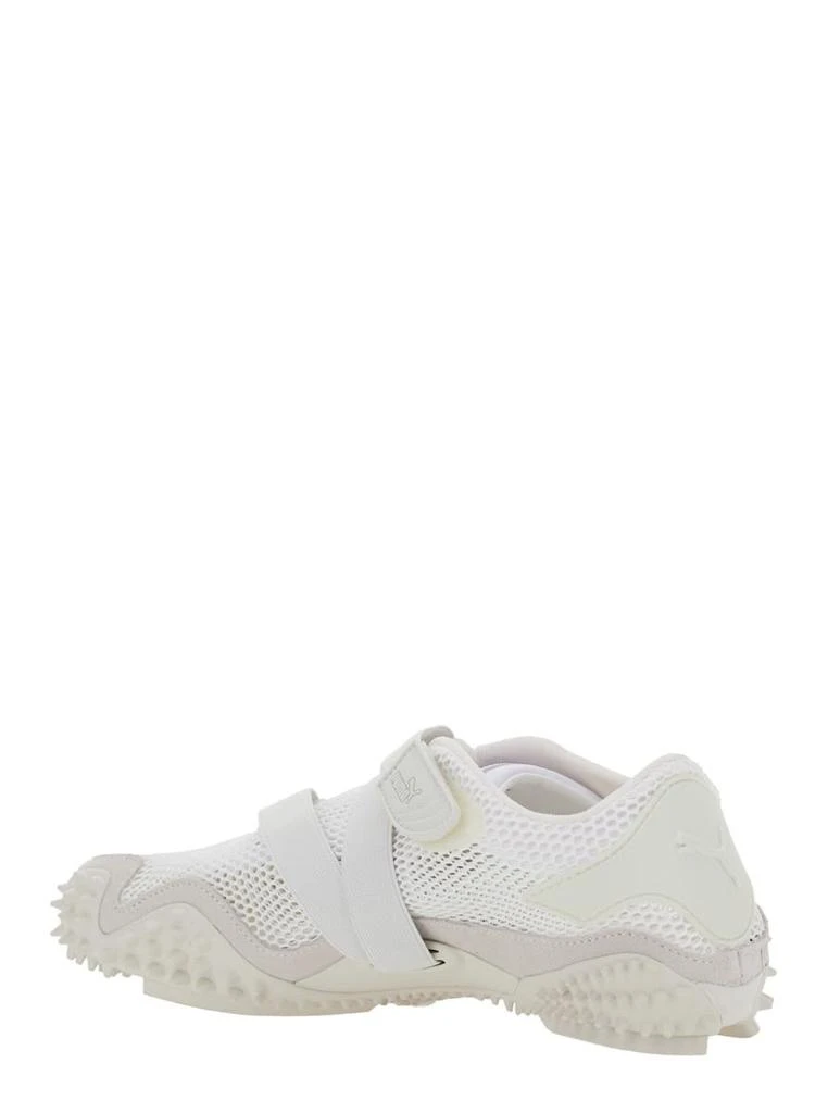 Puma ‘Mostro' White Low Top Sneaker With Logo On Heel And Mesh Inserts In Fabric Unisex 3