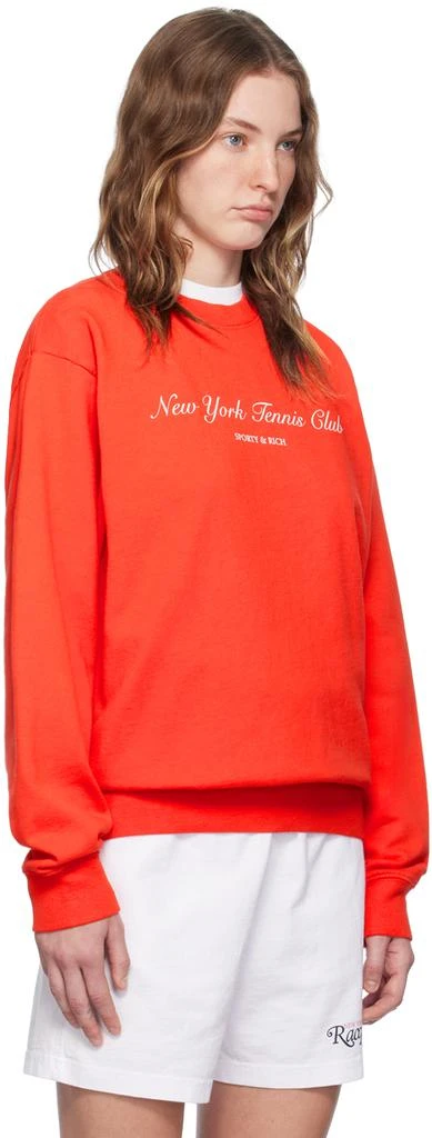 Sporty & Rich Red 'NY Tennis Club' Sweatshirt 2