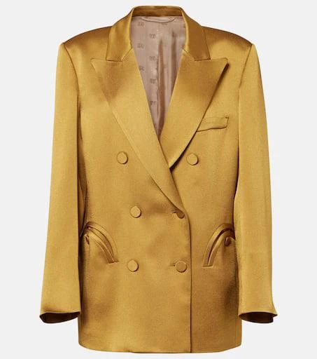 BLAZÉ MILANO Novalis double-breasted satin blazer 1