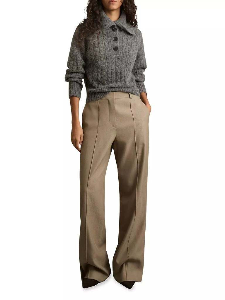 REISS Etta Crop Cable-Knit Sweater 2