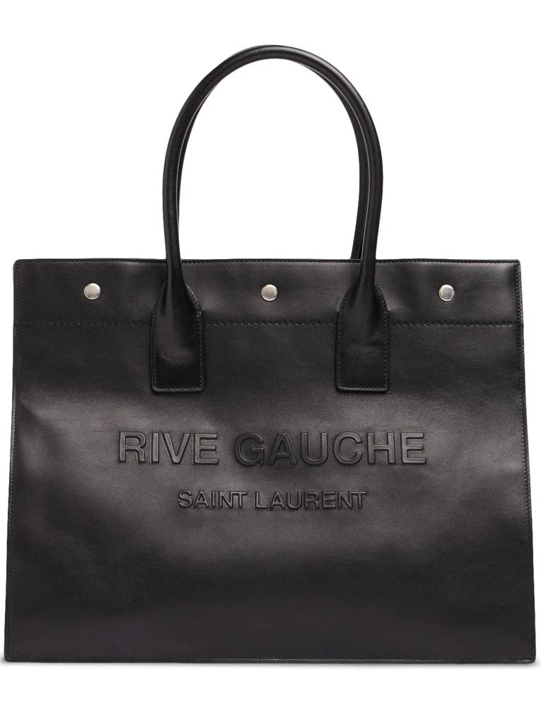 SAINT LAURENT Rive Gauche Small Leather Tote Bag