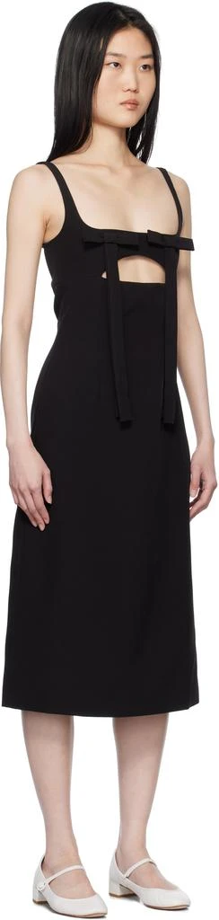 Sandy Liang Black Machu Midi Dress 2