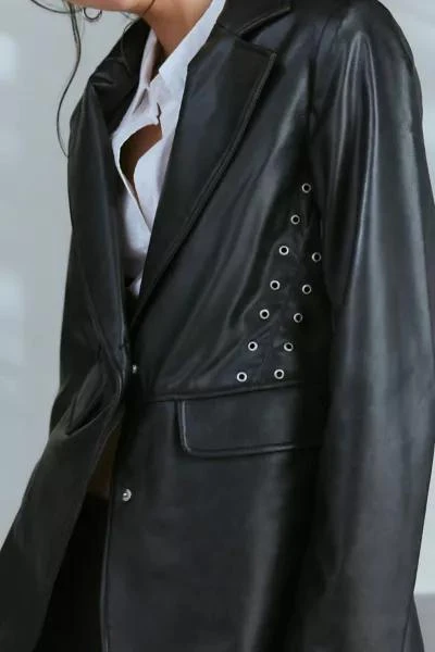 Apparis Apparis Kelan Vegan Leather Blazer 3