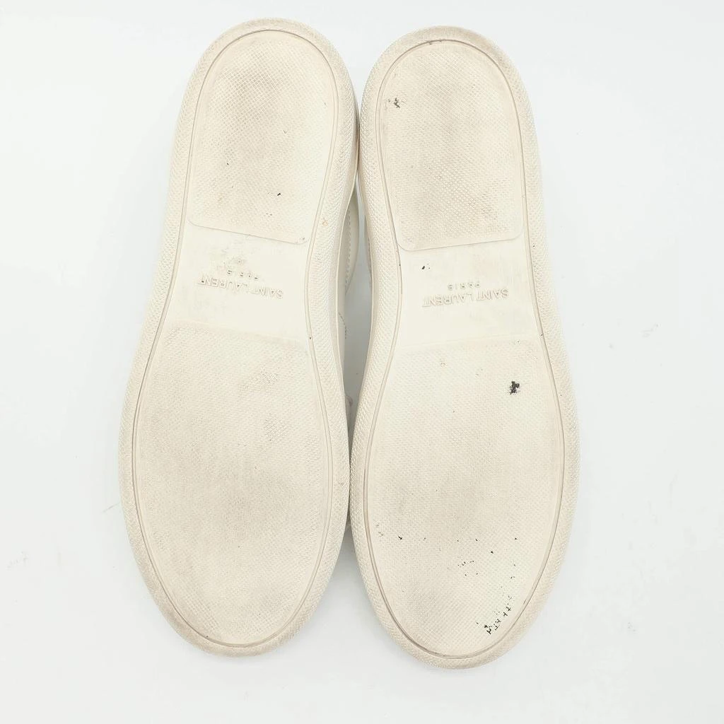 Yves Saint Laurent Saint Laurent White Leather Low Top Sneakers Size 34 6