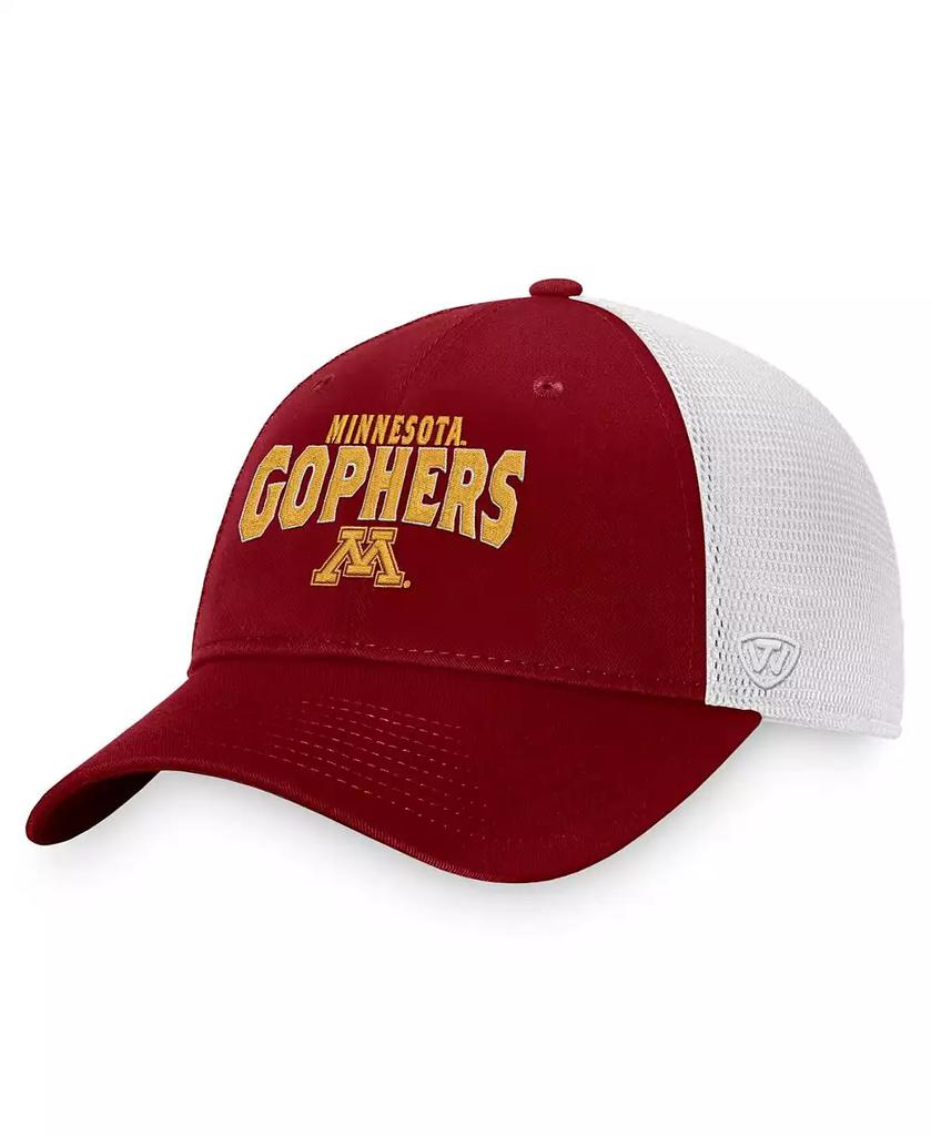 Top of the World Men's Maroon, White Minnesota Golden Gophers Breakout Trucker Snapback Hat