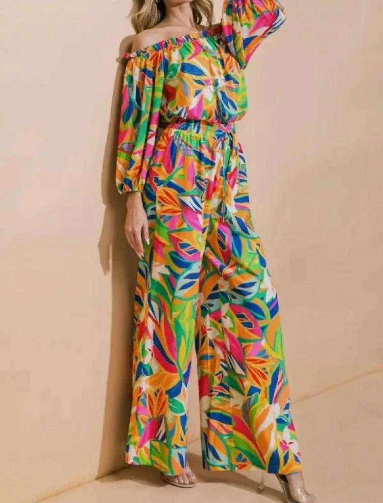 FLYING TOMATO Flying Tomato - The Tropical Patterned Flowy Pants 6