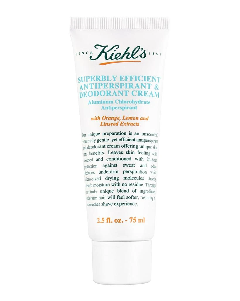 Kiehl's Superbly Efficient Anti-Perspirant & Deodorant Cream, 2.5 oz. 1